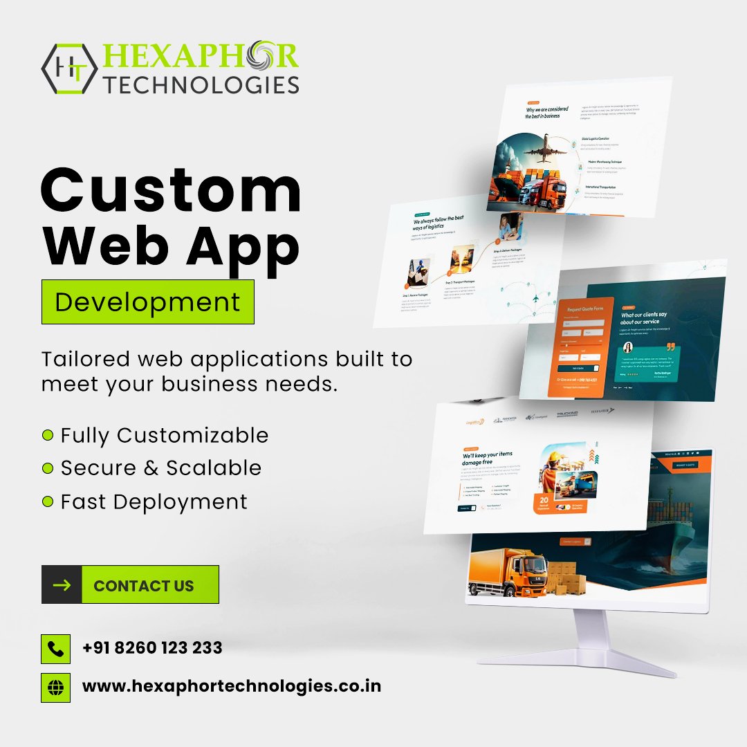 Revolutionize Your Business with Custom Web App Development from Hexaphor Technologies