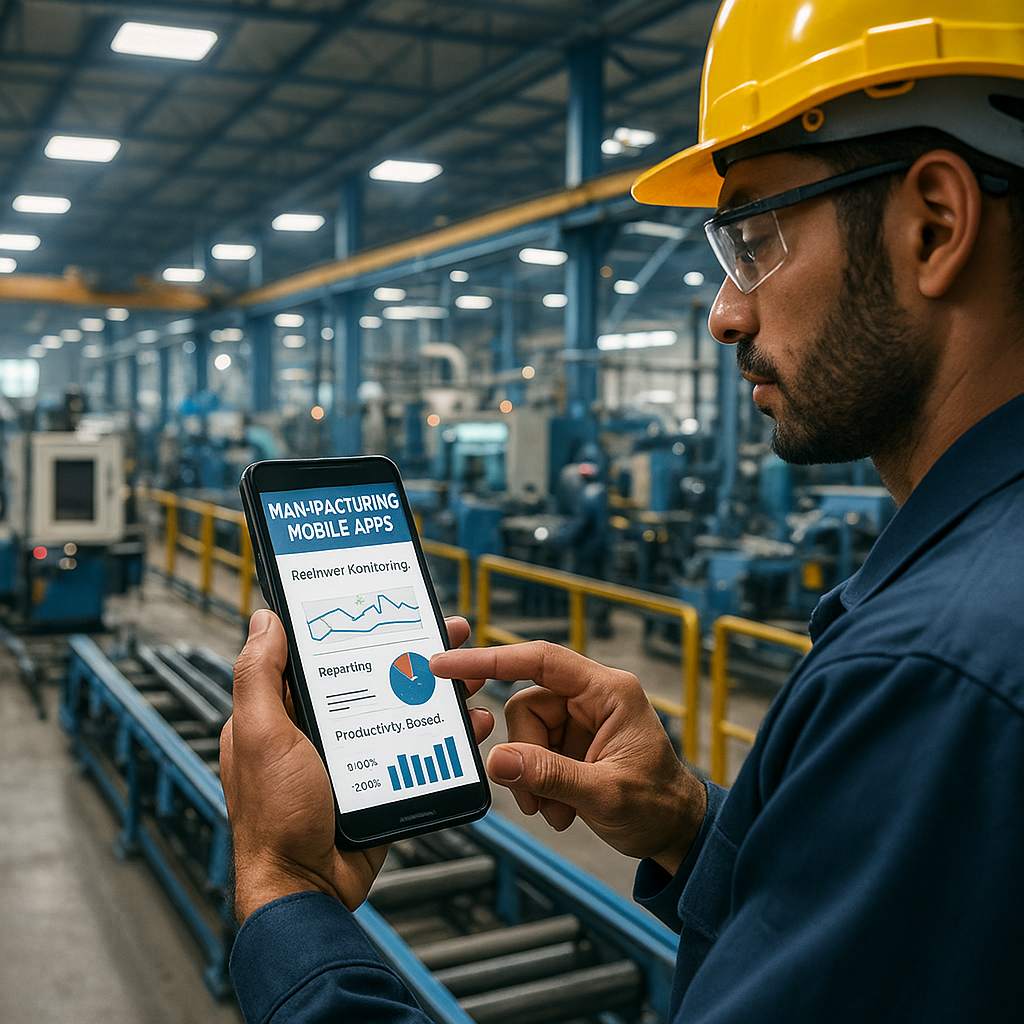 Mobile Apps in Manufacturing: Real-time Monitoring, Reporting & Productivity Boost