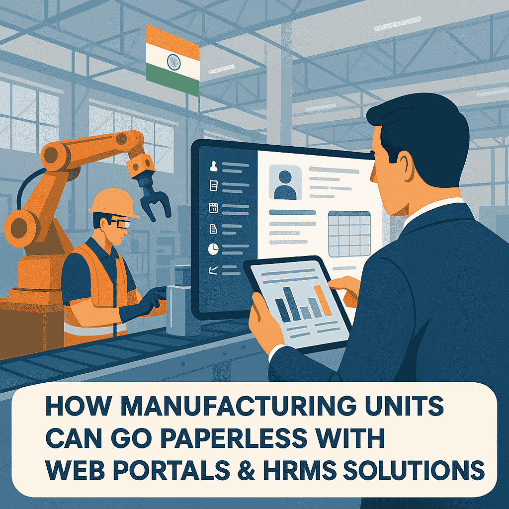 How Manufacturing Units Can Go Paperless with Web Portals & HRMS Solutions