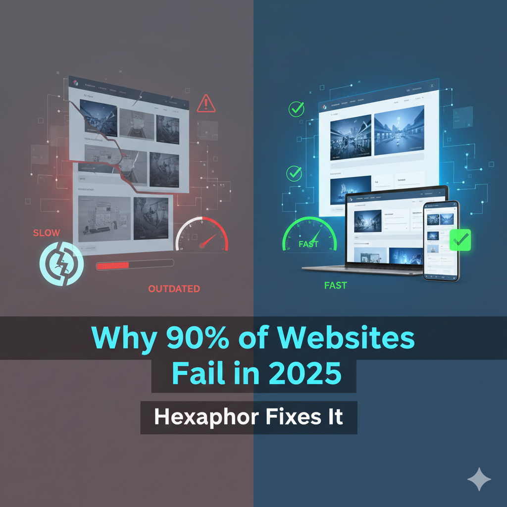 Why 90% of Websites Fail in 2025 — And How Hexaphor Fixes Them